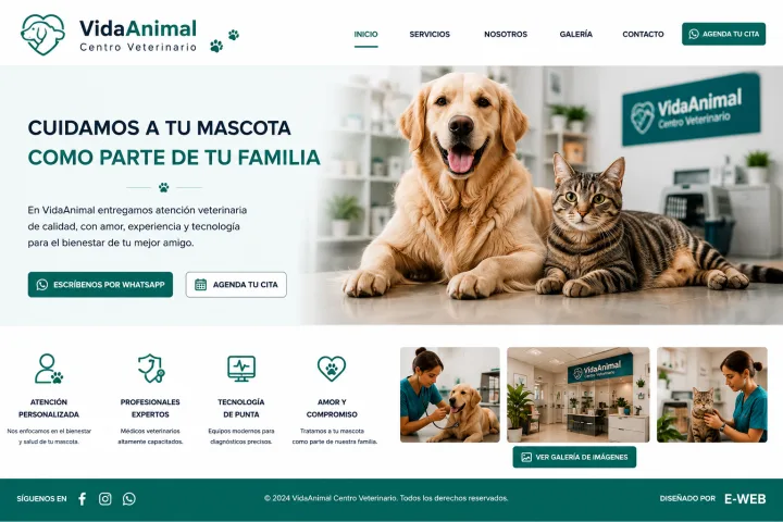 Vista demostrativa de Veterinaria