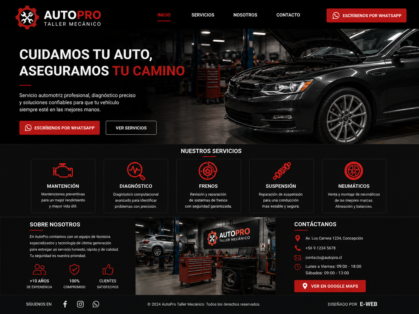 Vista de Taller Automotriz